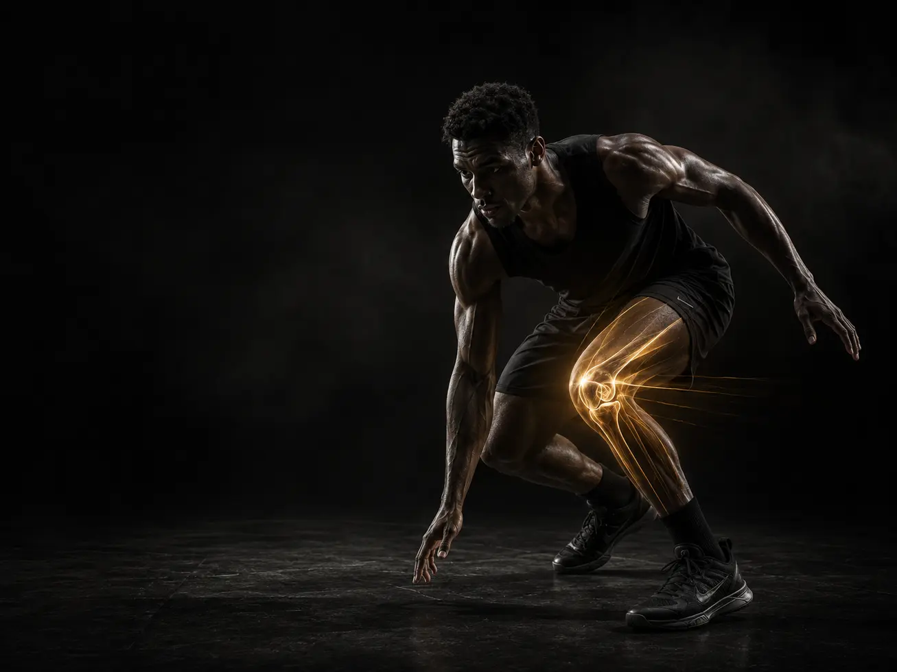 Athlete demonstrating an ACL return-to-performance movement